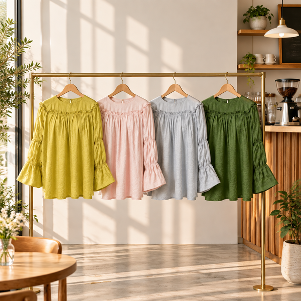 Korean Vibe Flare Blouse