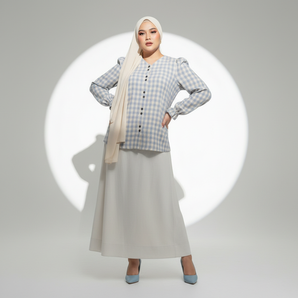 Sora Blouse & Skirt - Blue (Sell Separately)