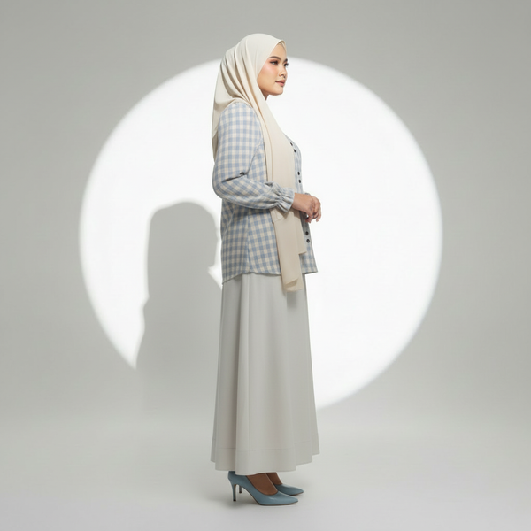 Sora Blouse & Skirt - Blue (Sell Separately)