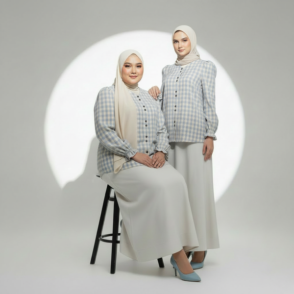 Sora Blouse & Skirt - Blue (Sell Separately)