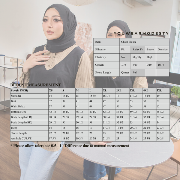 Chloe Blouse - Black Truffle Stripe