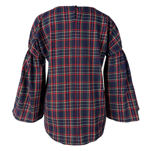 Lexi II Drop Shoulder Blouse - Navy