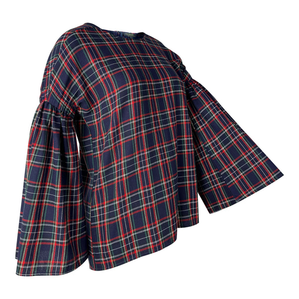 Lexi II Drop Shoulder Blouse - Navy