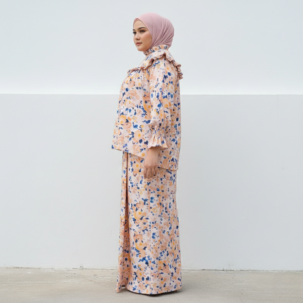 Shamra 3.0 Kurung Set - Orange