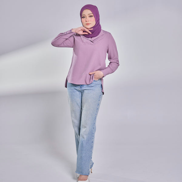 Ava Blouse - Purple