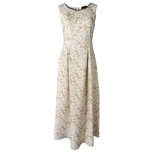 Claire Maxi Dress with Cardigan - Beige