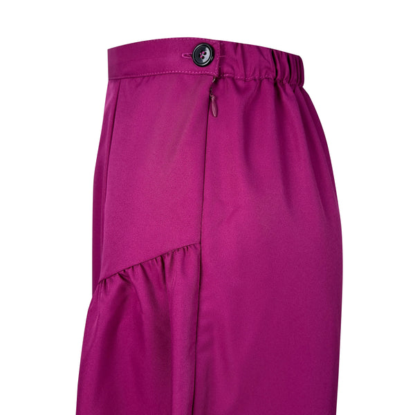 Hazel A-line Cut Kurung Set - Fuchsia