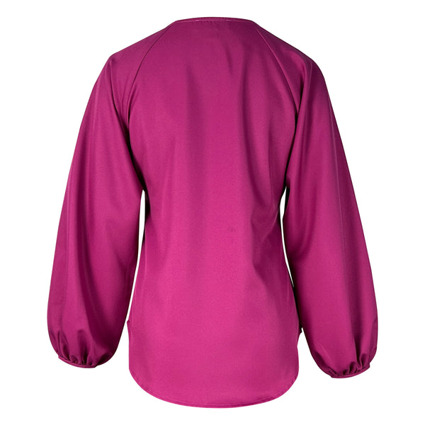 Hazel A-line Cut Kurung Set - Fuchsia