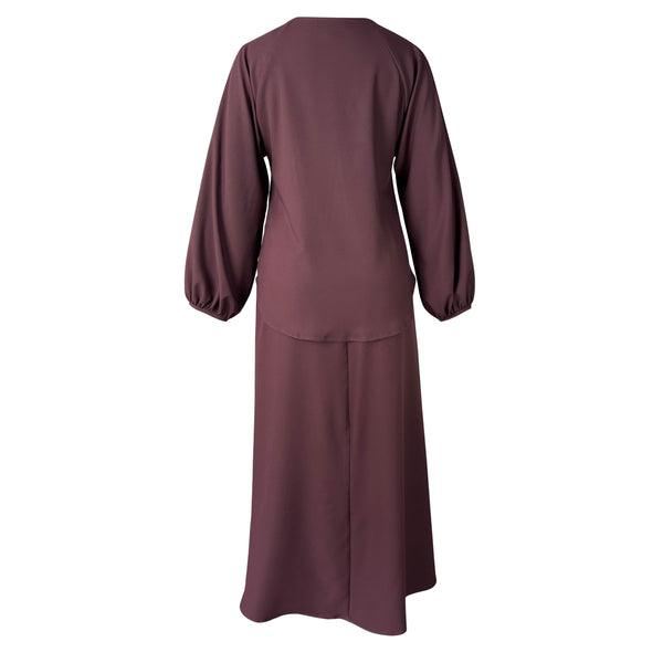 Hazel Blouse and Skirt - Plum