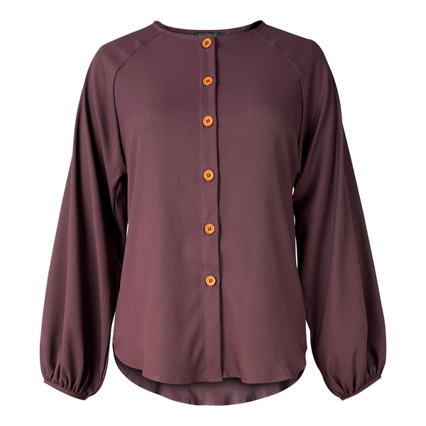 Hazel Blouse and Skirt - Plum