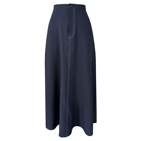 Ellie Pretty Blouse & Skirt - Navy