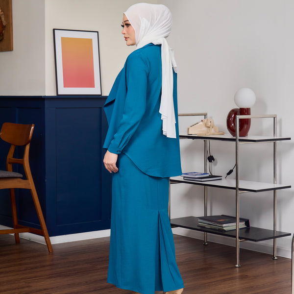 Olivia Elegant 3 Pcs Set - Teal with Off White Inner