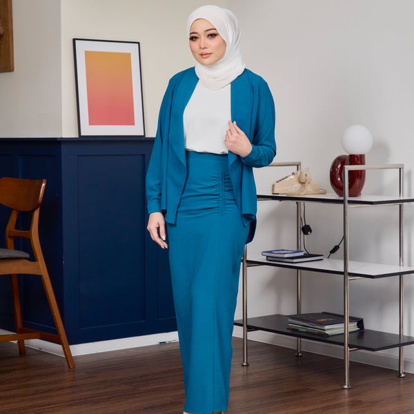 Olivia Elegant 3 Pcs Set - Teal with Off White Inner