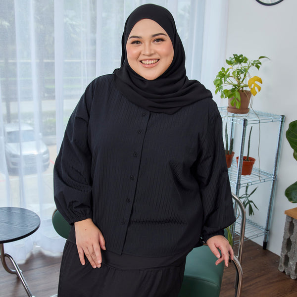 Sophie Blouse & Skirt - Black