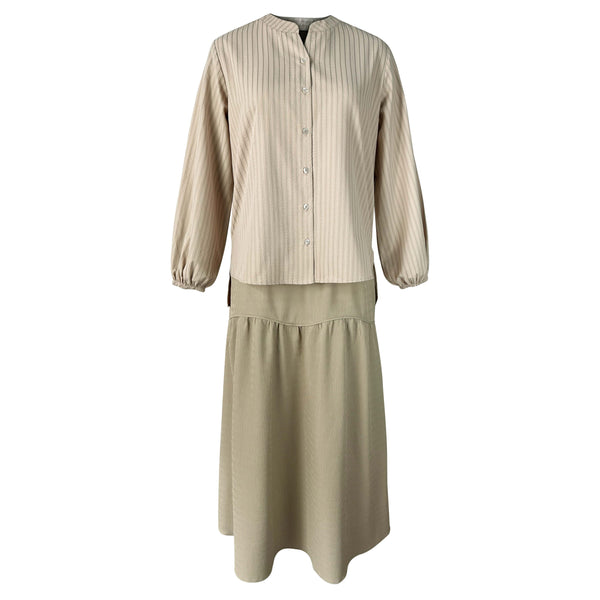 Sophie Blouse & Skirt - Khaki