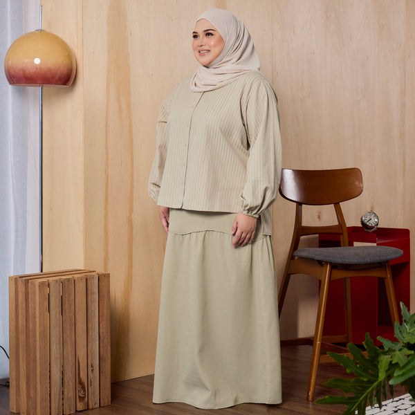 Sophie Blouse & Skirt - Khaki