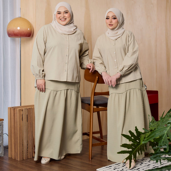 Sophie Blouse & Skirt - Khaki