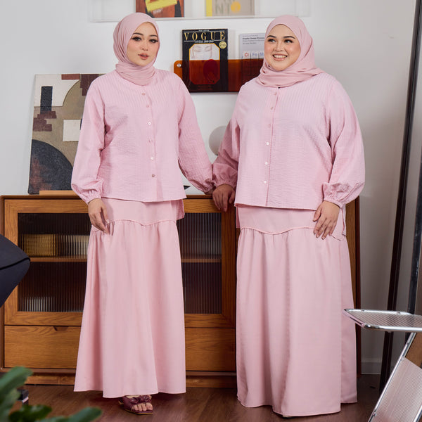 Sophie Blouse & Skirt - Pink