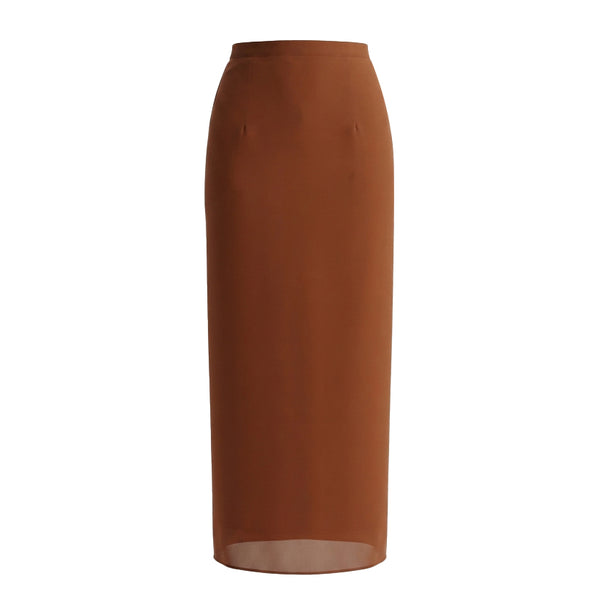 Neela Kurung Tapared Set -Toffee