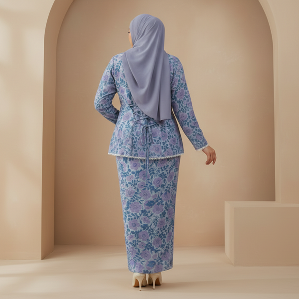 Lunia Kurung Set - Blue Purple