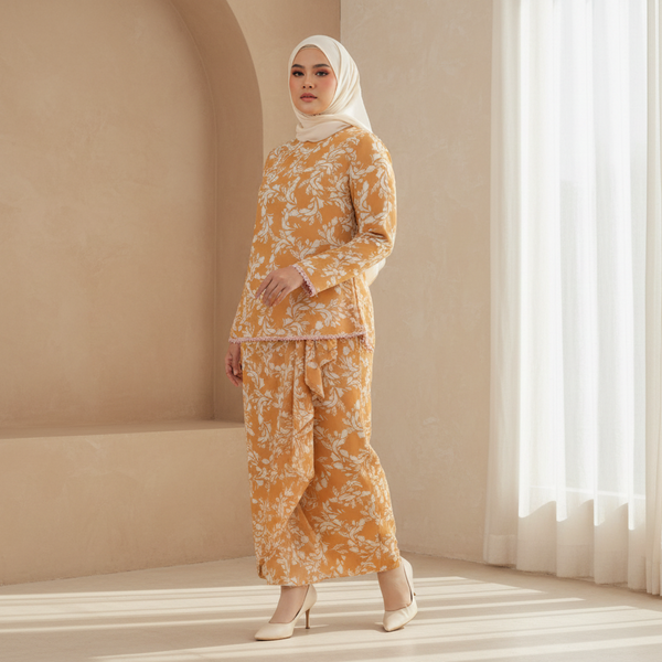 Lunia Kurung Set - Mustard