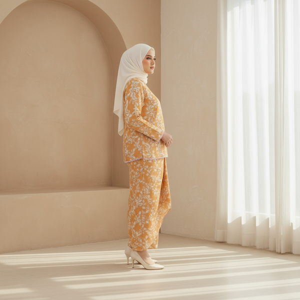 Lunia Kurung Set - Mustard