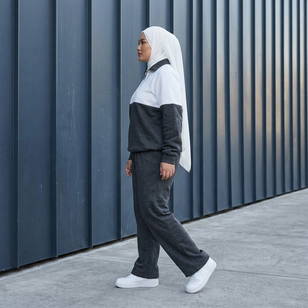 Pola Zip Jacket  & Rona Pants -  Black (Sold Separately)