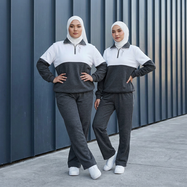 Pola Zip Jacket  & Rona Pants -  Black (Sold Separately)