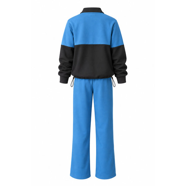 Pola Zip Jacket  & Rona Pants -  Blue Teal (Sold Separately)