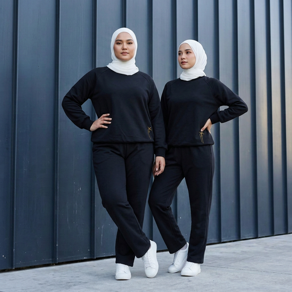 Rona Raglan Pull On Jacket & Rona Pants -  Black (Sold Separately)