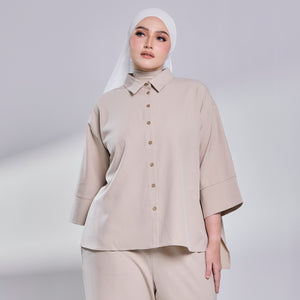 Ondara 3.0 Drop Shoulder Shirt - Beige