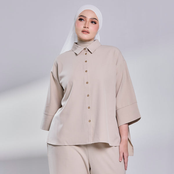 Ondara 3.0 Drop Shoulder Shirt - Beige