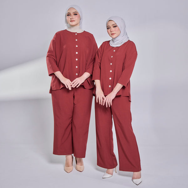 Ruby Wide Pants 3.0 - Maroon