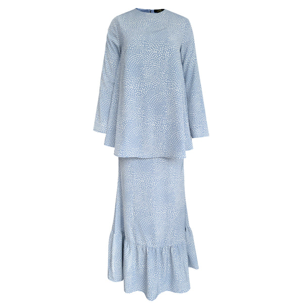 Jawhara Flare Kurung Set – Polka Dot