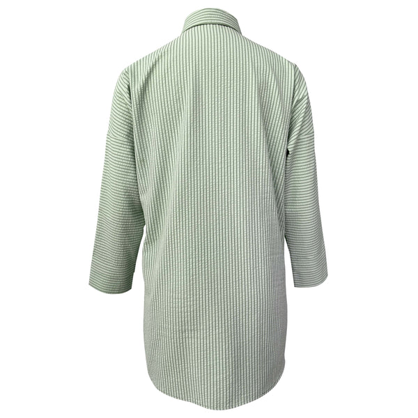 Oversize Blouse - Green Stripe