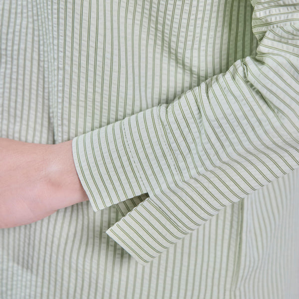 Oversize Blouse - Green Stripe