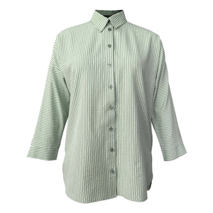 Oversize Blouse - Green Stripe