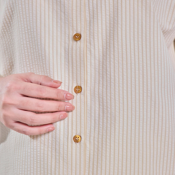 Oversize Blouse - Yellow Stripe