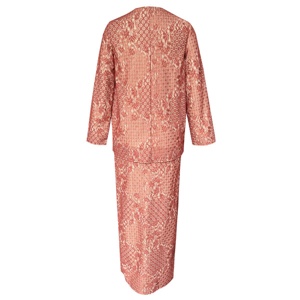 Amani Lace Kurung Set - Brick Lace