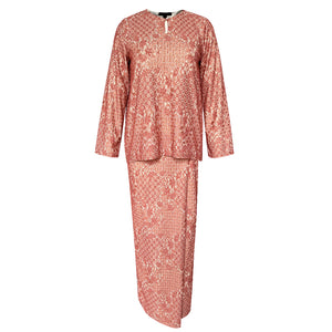 Amani Lace Kurung Set - Brick Lace