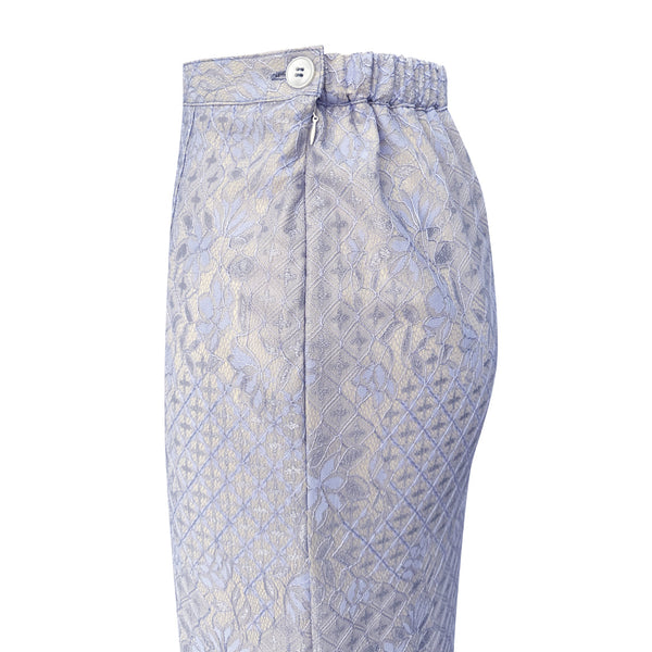 Amani Lace Kurung Set - Lt Blue Lace