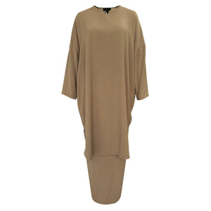 Delish Kurung Tapered Set - Brown