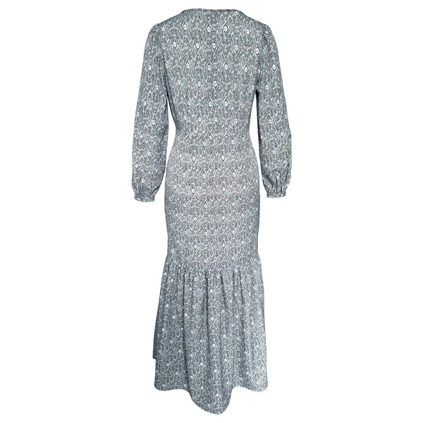 Davina Maxi Dress - Grey Tribal