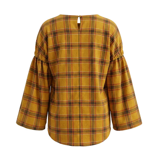 Lexi III Drop Shoulder Blouse - Mustard