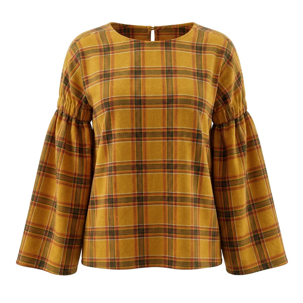 Lexi III Drop Shoulder Blouse - Mustard