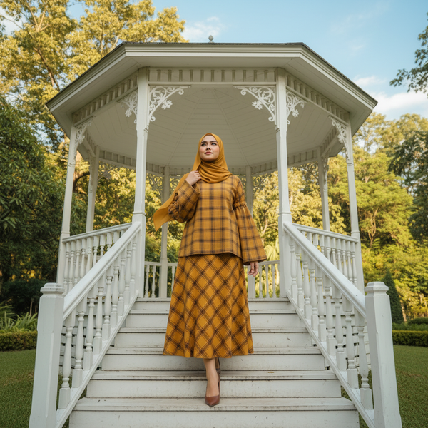 Lexi III Drop Shoulder Blouse - Mustard