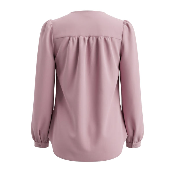 Dareen Blouse - Blush Pink & Ruby Pants - White (Sold Separately)