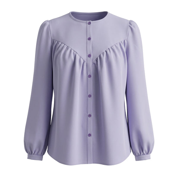 Dareen Blouse - Lilac & Ruby Pants - White (Sold Separately)