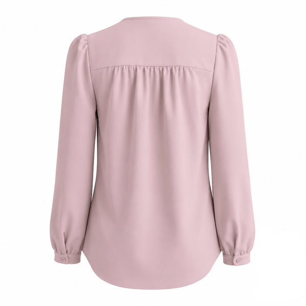 Dareen Blouse - Blush Pink & Ruby Pants - White (Sold Separately)