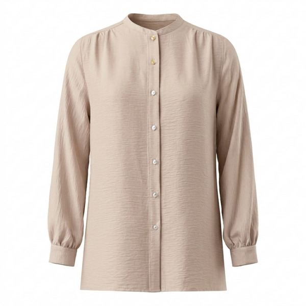 Nara Blouse & Skirt - Beige/Caramel (Sell Separately)